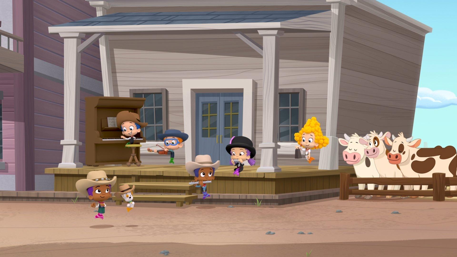 Still from Trouble in Harmony Valley!