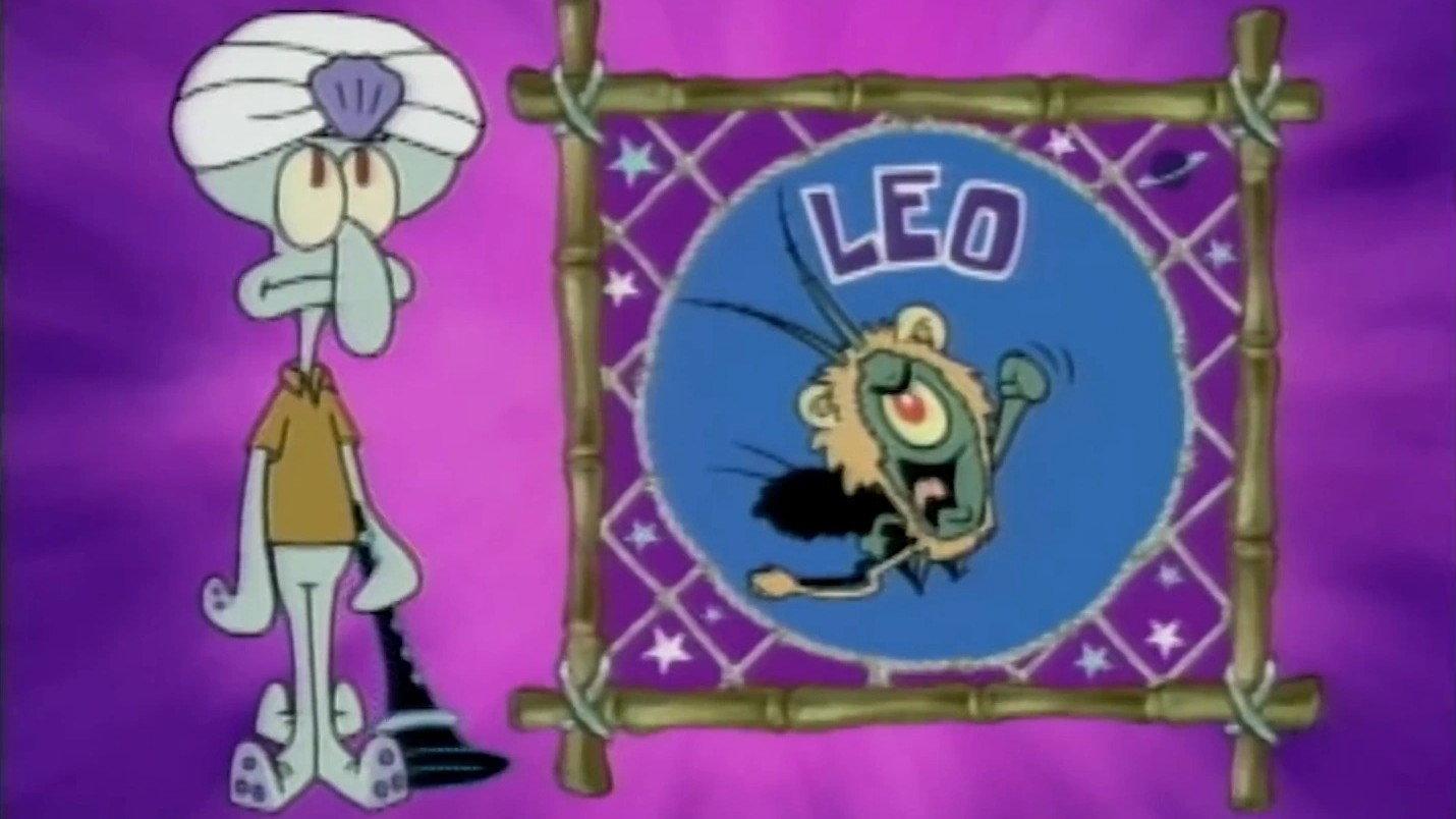 Still from Astrology With Squidward: Leo