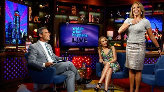 Still from Kylie Minogue and Katie Couric