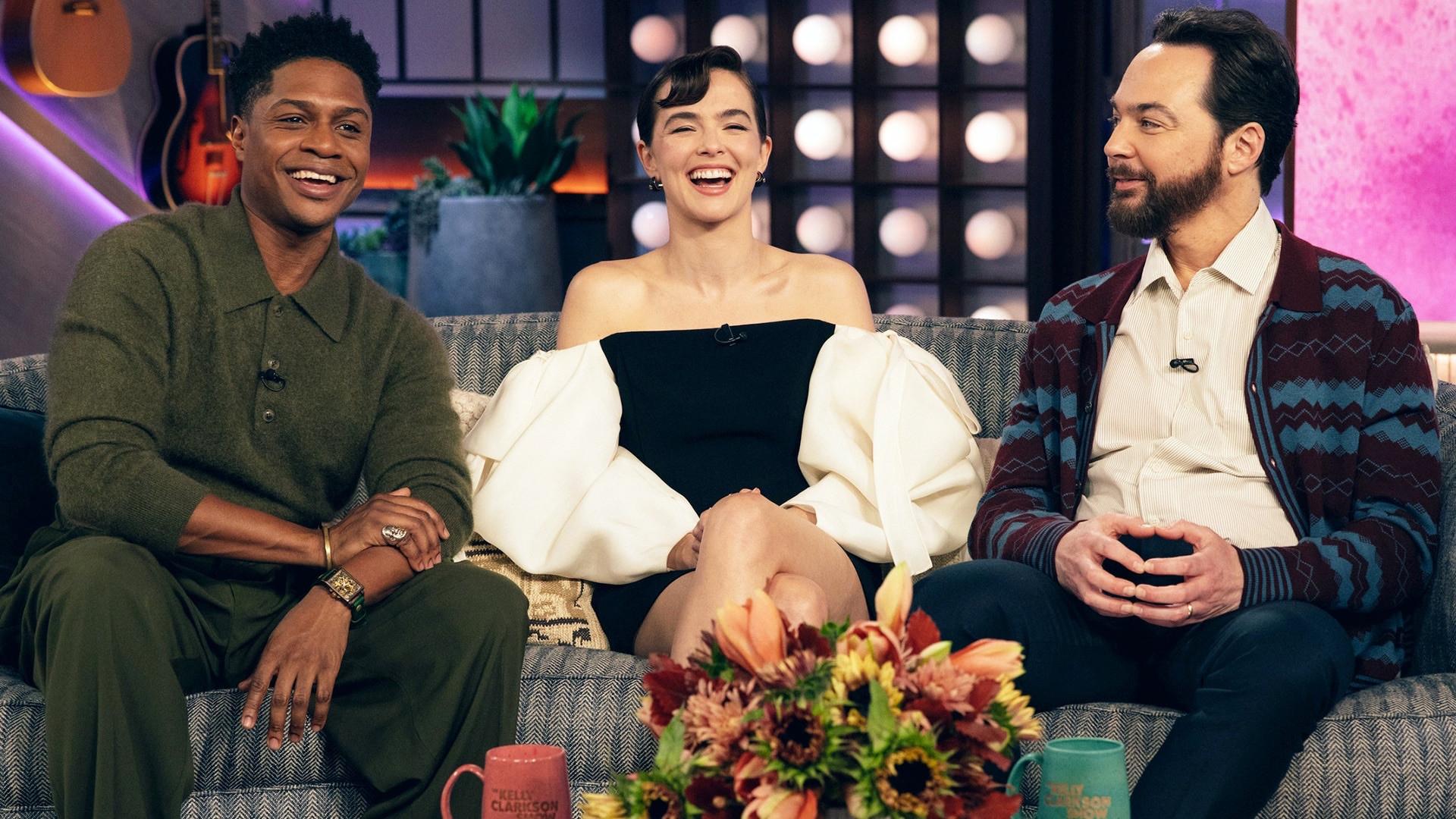 Still from Jim Parsons, Zoey Deutch, Ephraim Sykes, Connie Chung