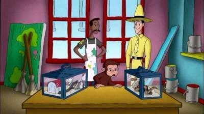 Still from Curious George and the Slithery Day