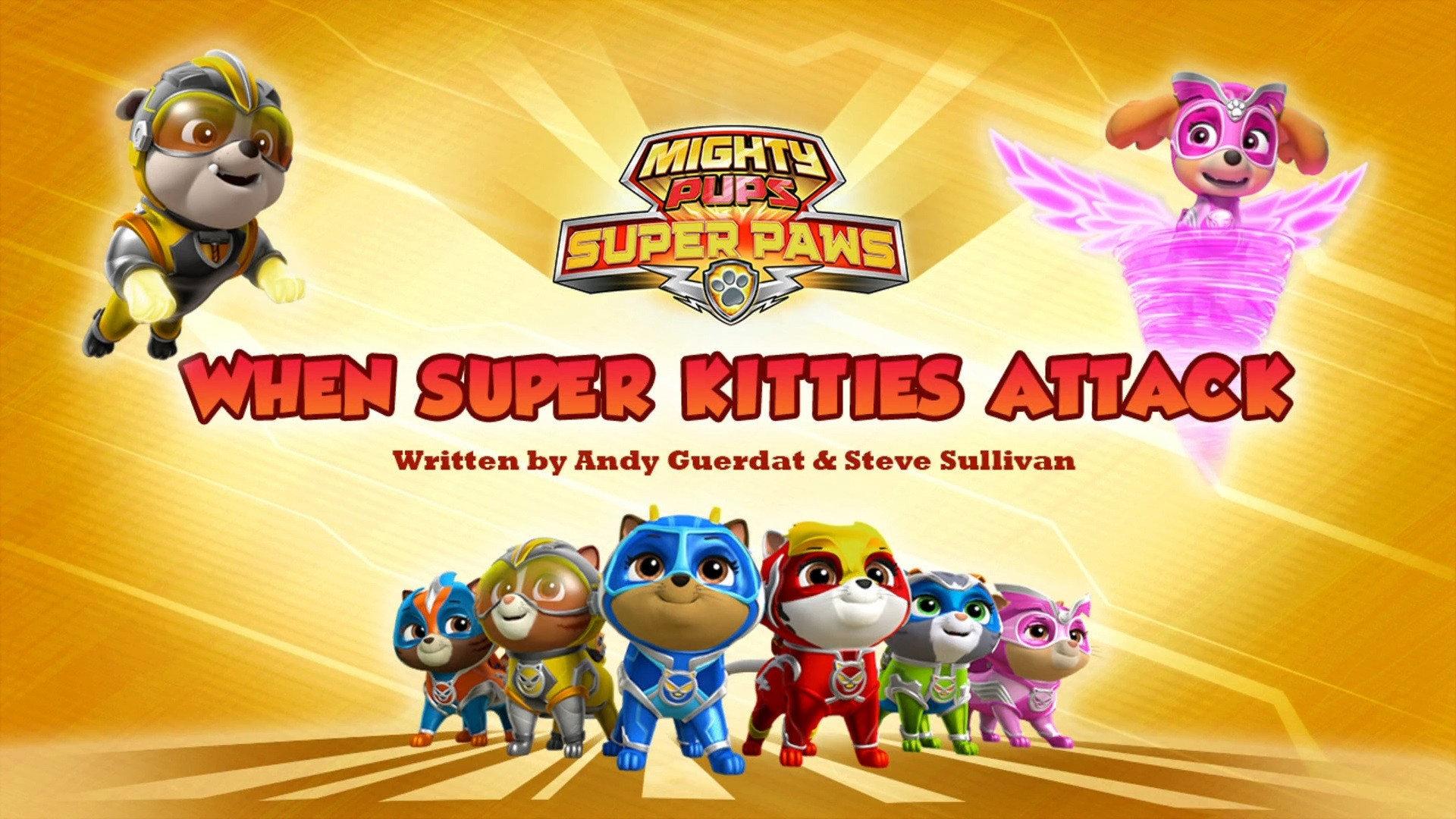 Still from Mighty Pups, Super Paws: When Super Kitties Attack
