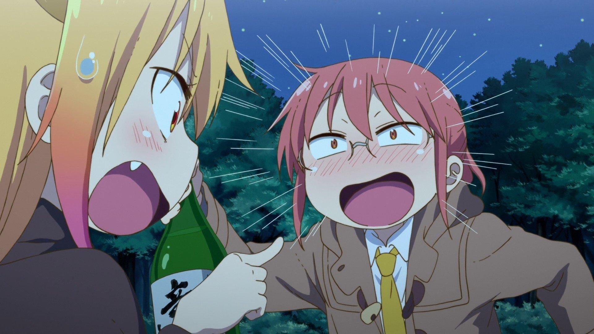 Still from Tohru and Kobayashi's Impactful Meeting! (We're Raising the Bar on Ourselves)