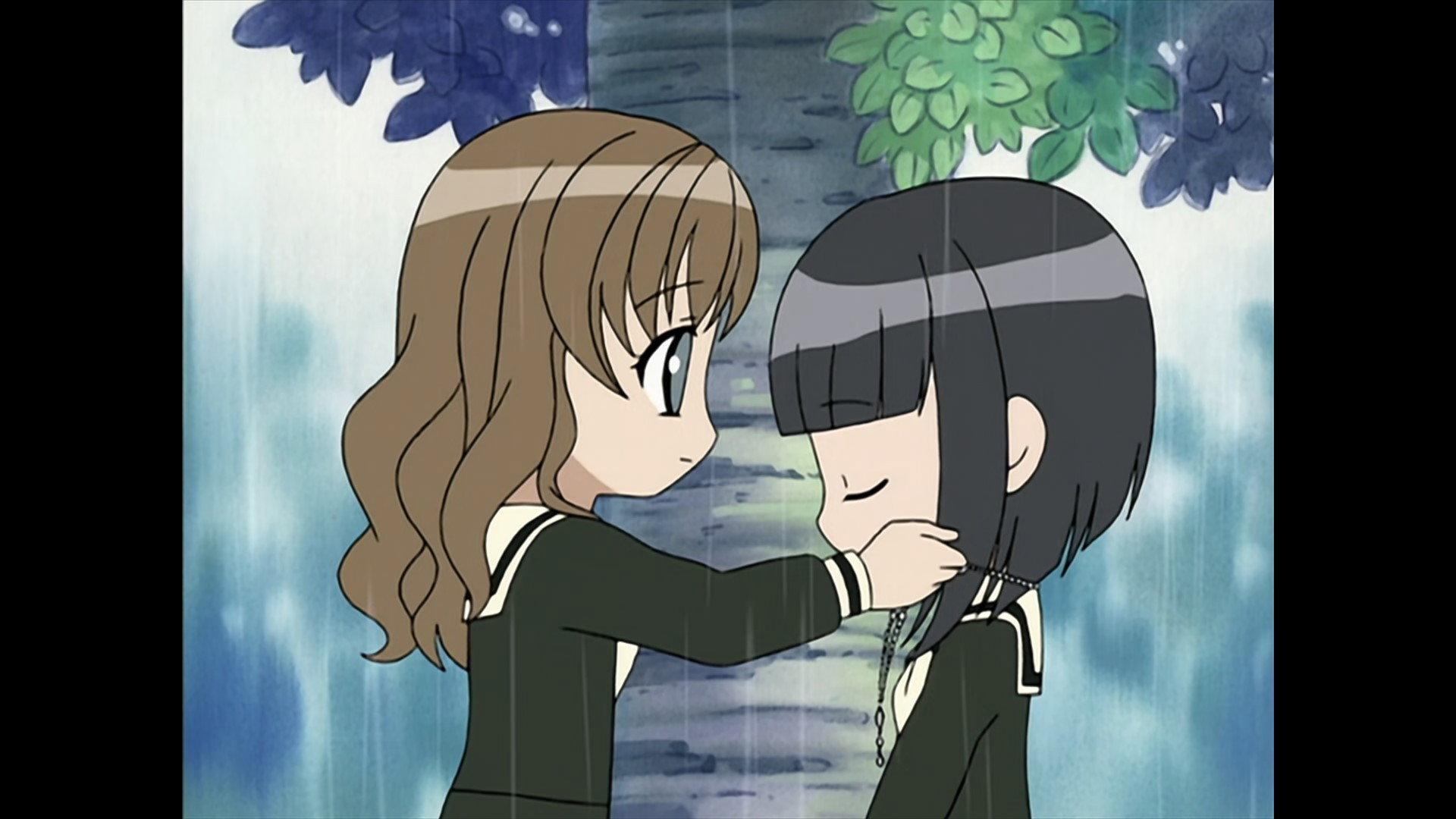 Still from Don't Tell Mother Maria. #2.5 ~ In the Rain: Shimako Stays in Character Part 2 / Rei and Yoshino Having Tea