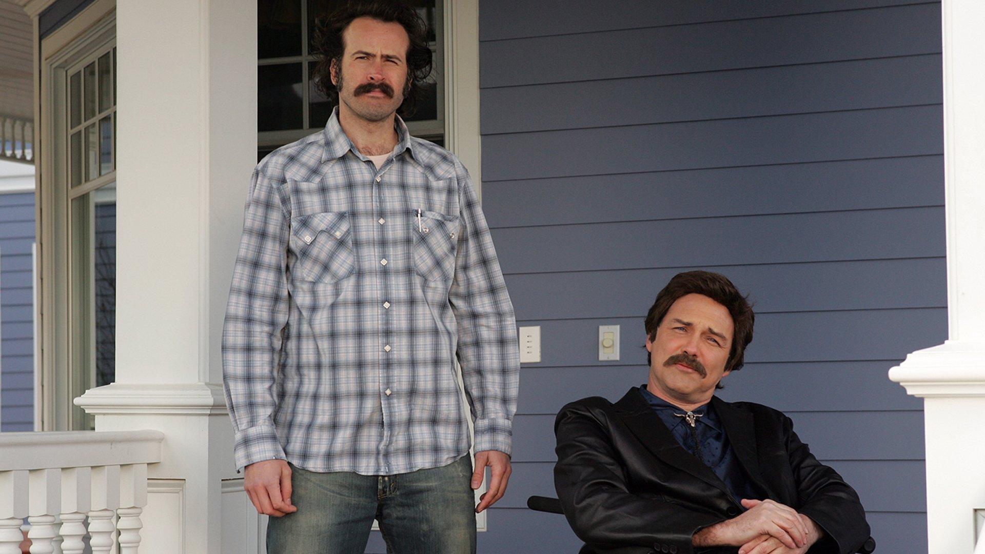 Still from Two Balls, Two Strikes