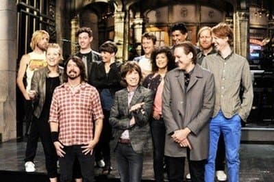 Still from Mick Jagger with Arcade Fire, Jeff Beck, Foo Fighters