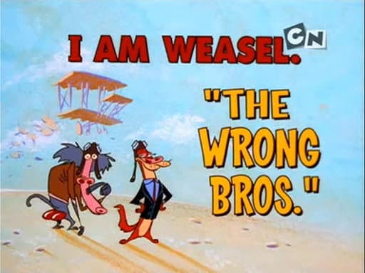 Still from The Wrong Bros.