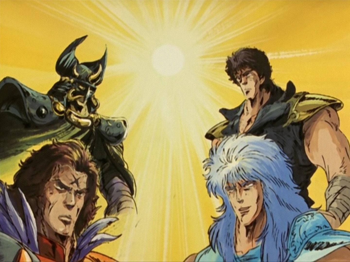 Still from Kaioh's Declaration of Victory! The Phantom of the North Star Attacks!!