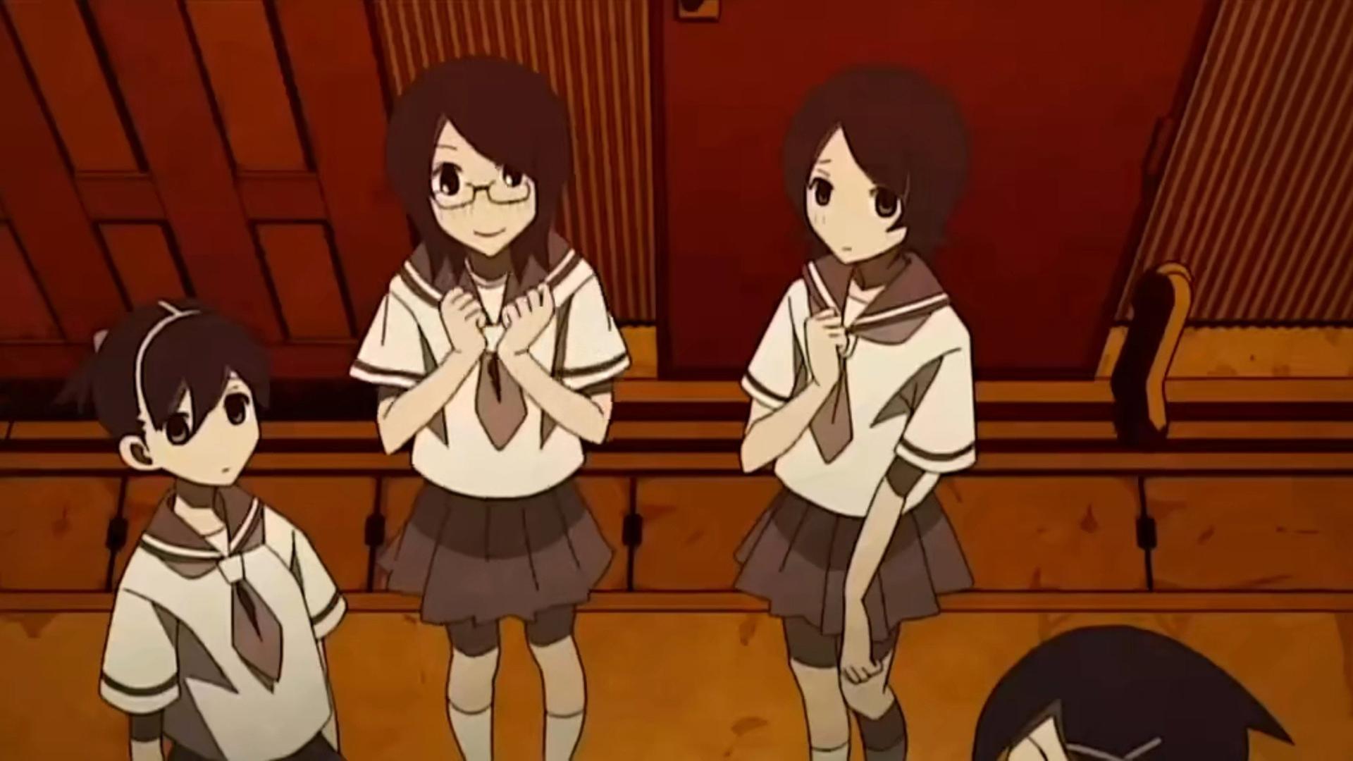Still from Yeah, It's a Surprise, I Muttered Hollowly / Confession Crepe Team / The Last, and the First Enoden