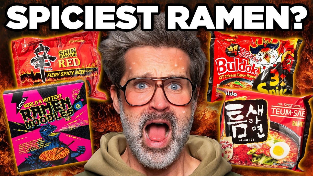 Still from What’s the Spiciest Ramen?