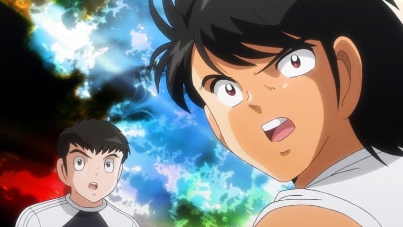 Still from Defeated Tsubasa! Hyuga versus Misugi