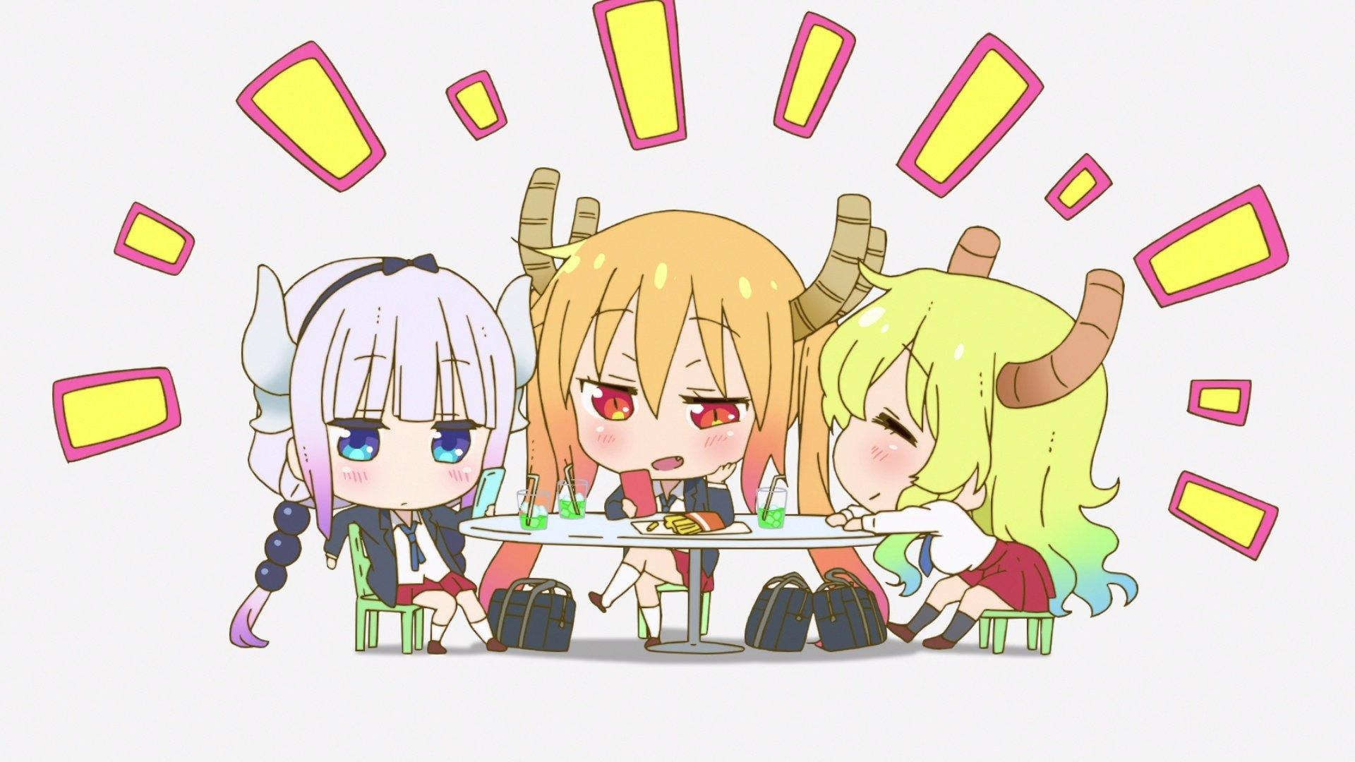 Still from Miss Kobayashi's Dragon Something - Uniform