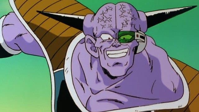 Still from The Star Player Appears! Ginyu vs. Goku!