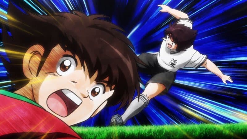 Still from The Falcon versus Tsubasa