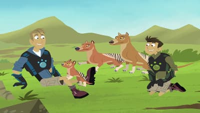 Still from Back in Creature Time, Part 2 – Tasmanian Tiger
