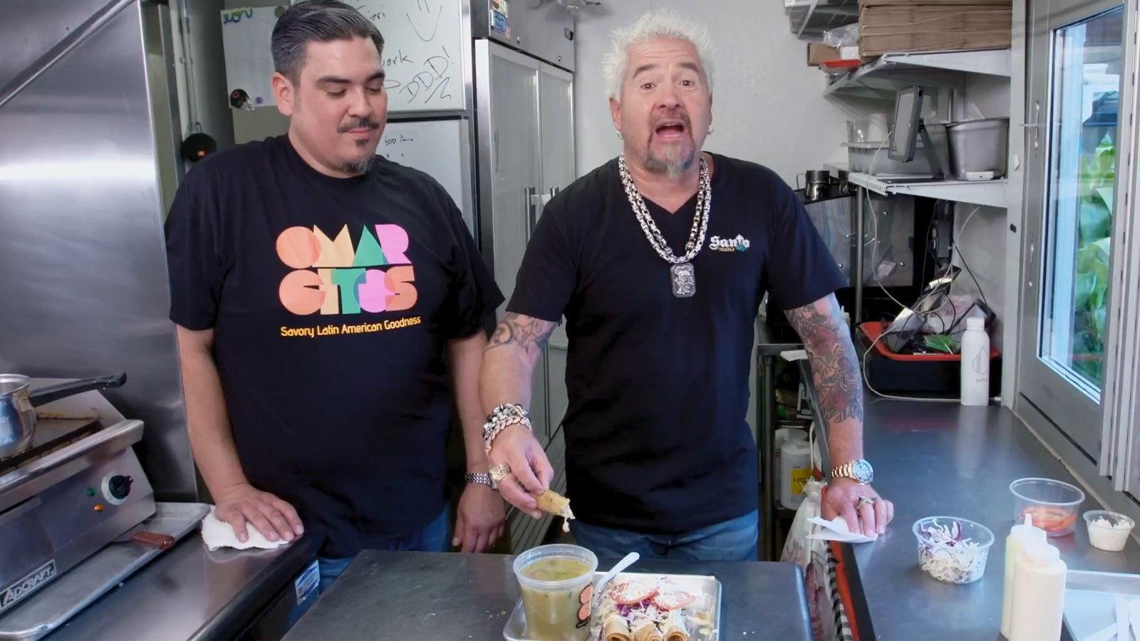 Still from Dallas Dumplings, Florida Fried and Chi-Tacos