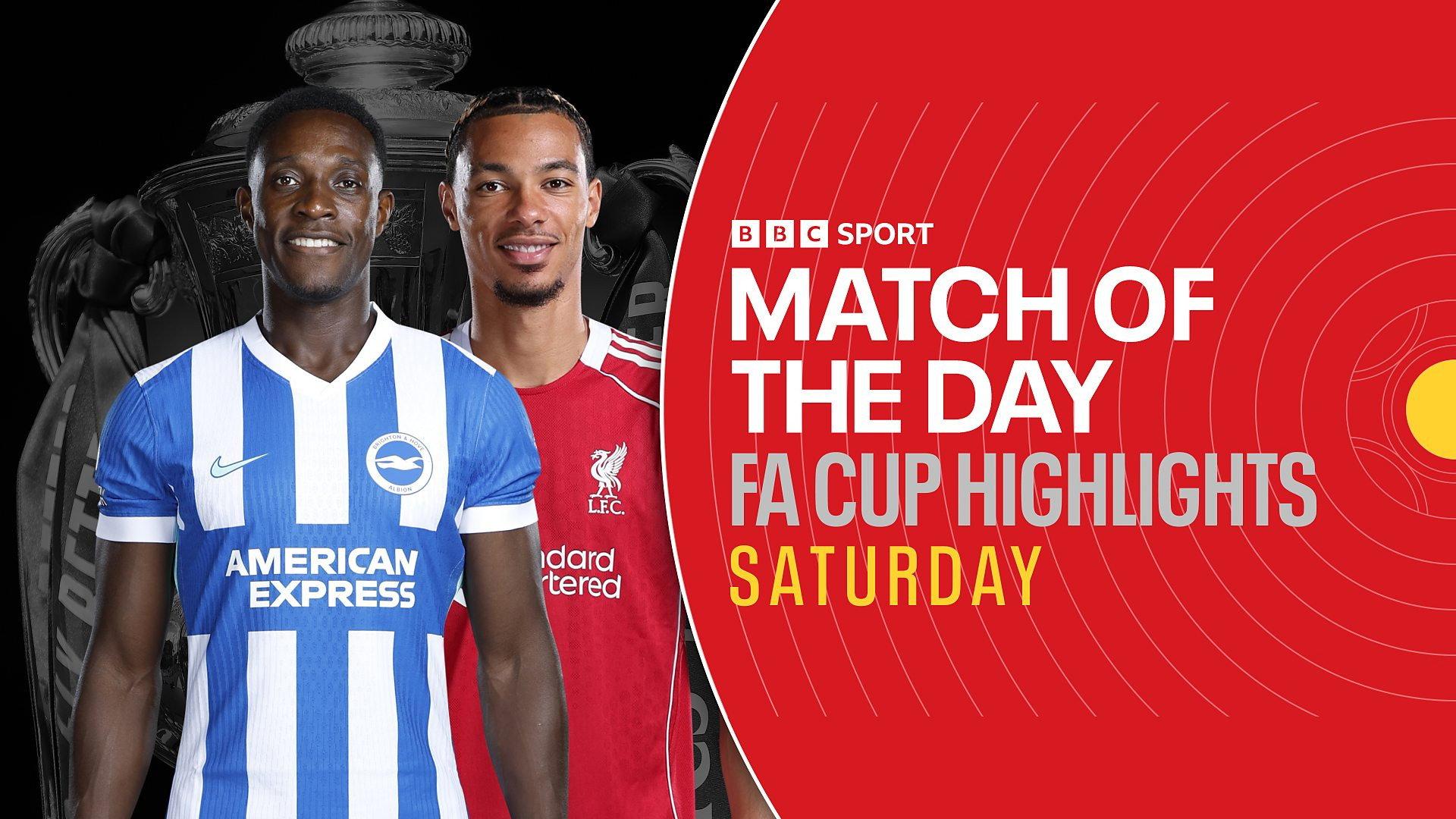 Still from MOTD - FA Cup Fourth-Round Highlights (Saturday)