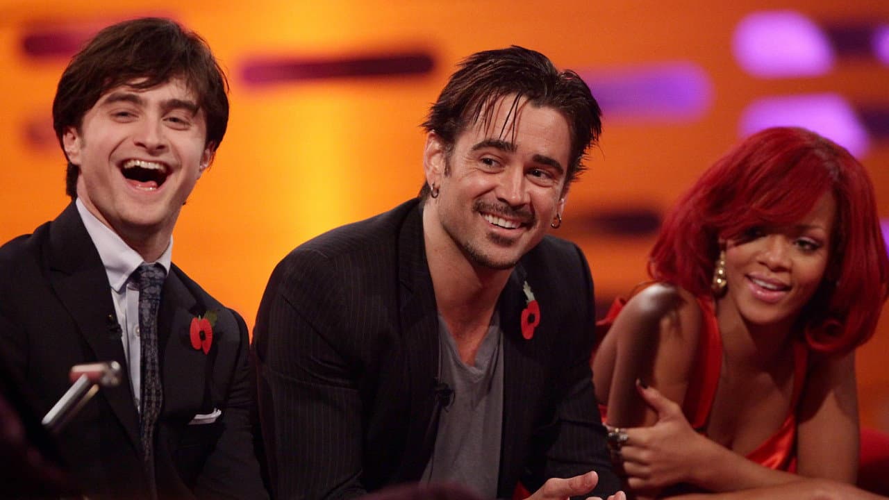 Still from Colin Farrell, Daniel Radcliffe, Rhod Gilbert, Rihanna