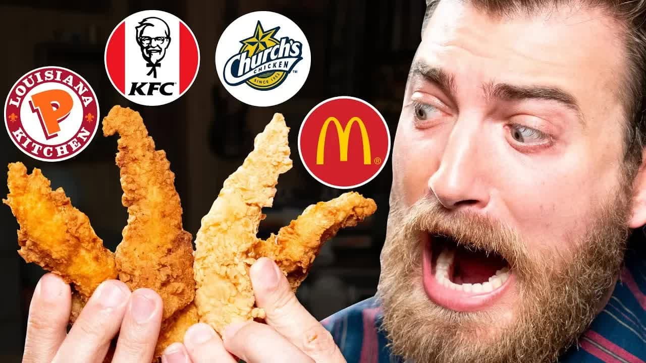 Still from Who Makes The Best Chicken Fingers? Taste Test