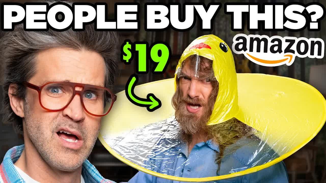 Still from Testing Amazon's Weirdest Products