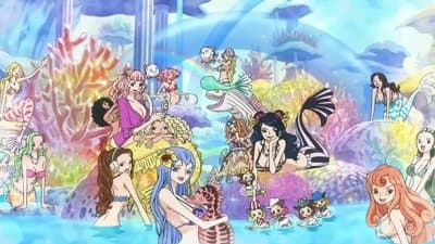 Still from Landing at the Fish-Man Island! Beautiful Mermaids!