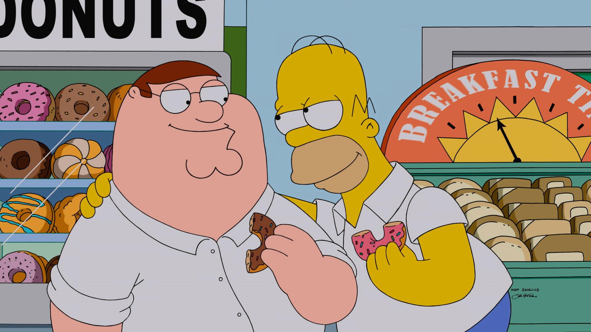 Still from The Simpsons Guy
