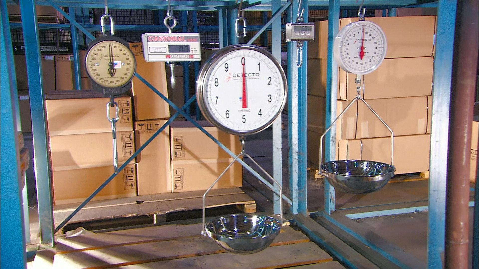Still from Thermometers, Produce Scales, Aircraft Painting, Luxury Chocolates
