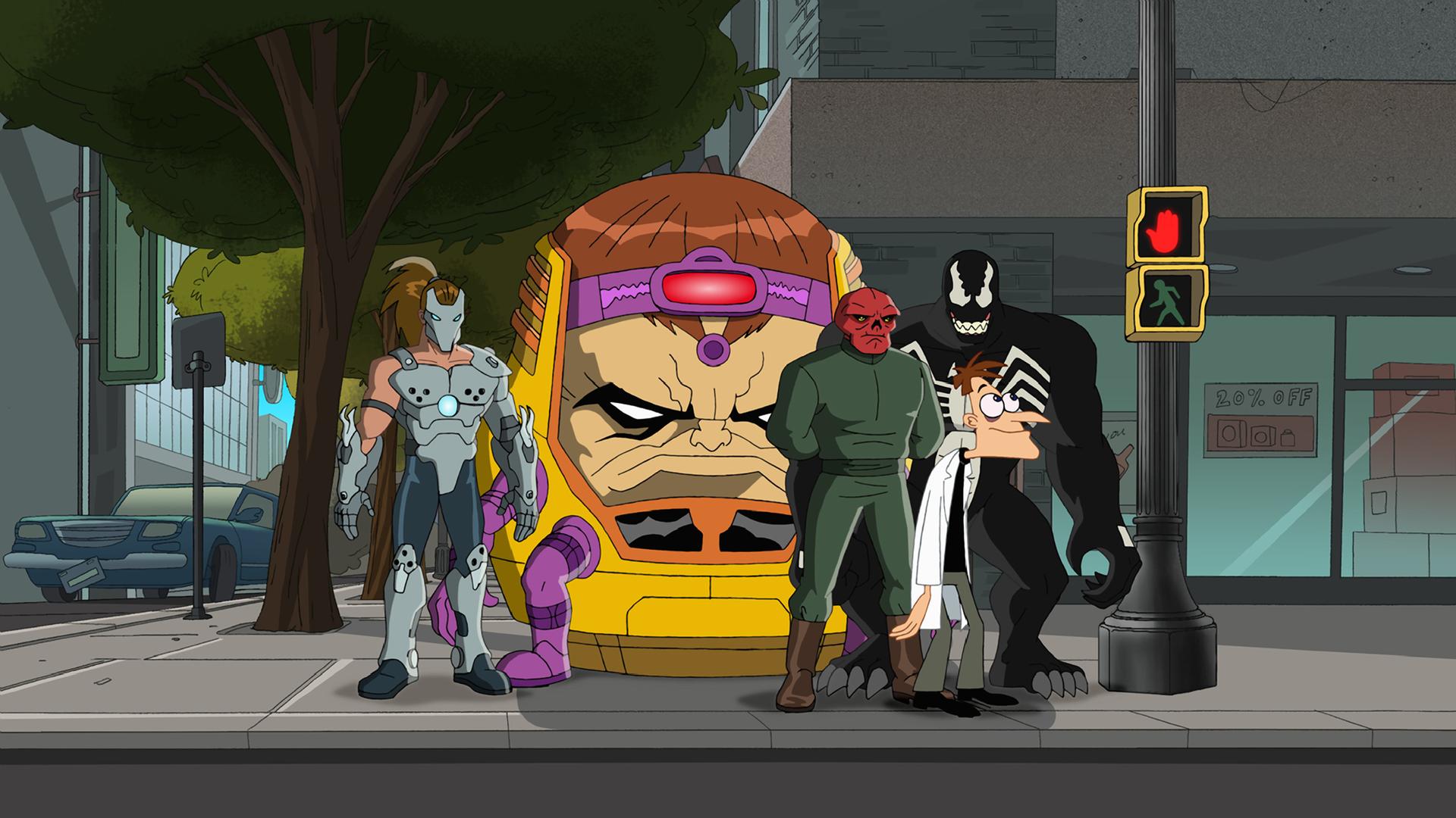 Still from Phineas and Ferb: Mission Marvel