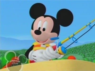 Still from Mickey Goes Fishing