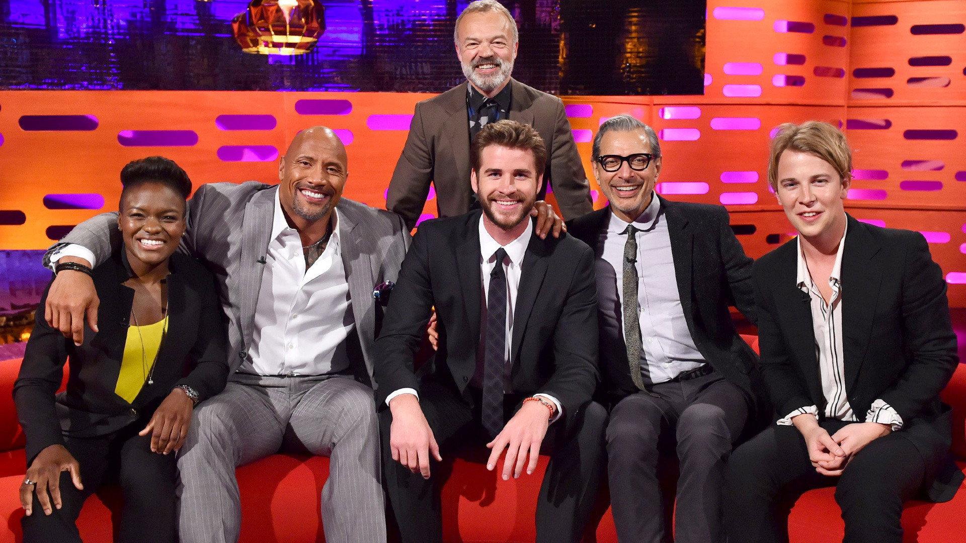 Still from Dwayne 'The Rock' Johnson, Jeff Goldblum, Liam Hemsworth, Tom Odell