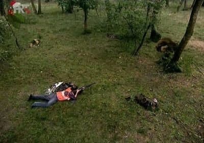 Still from Trapped on a Ledge