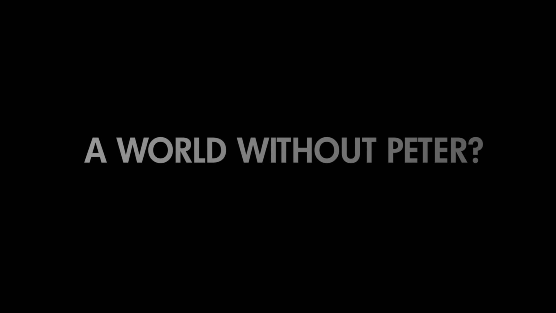 Still from Behind the Story: A World Without Peter