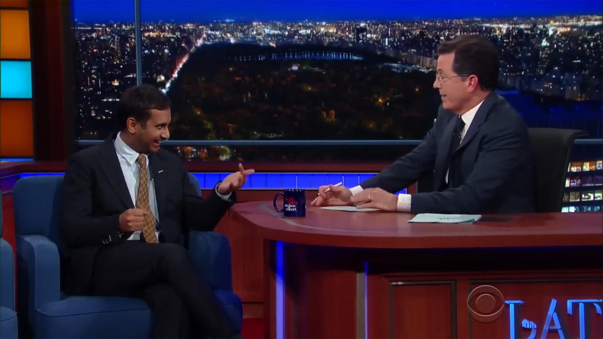Still from Aziz Ansari, Shonda Rhimes, Bruce Campbell, Lucy Lawless