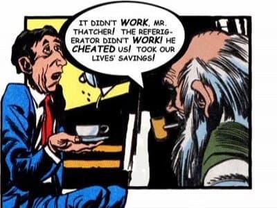 Still from A Virtual Comic Book: Death of Some Salesmen