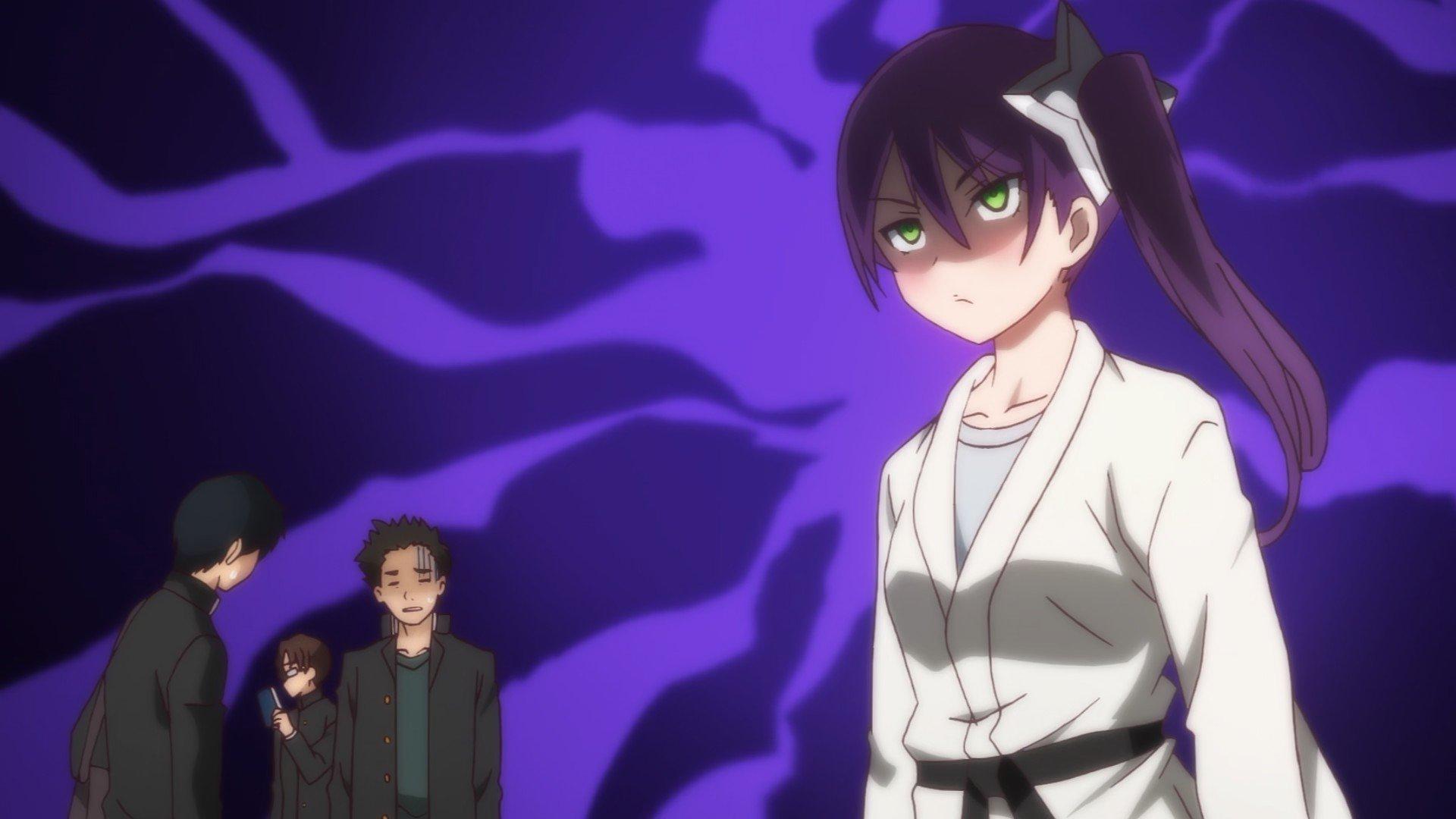 Still from Watching Youkai! Sagiri and Yaya are Cautious.
