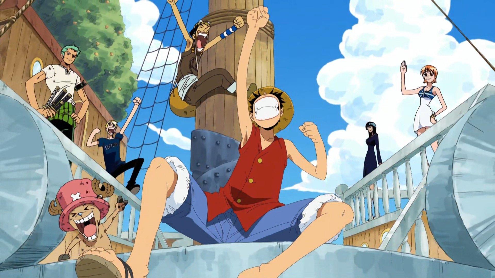 Still from The Dashing Sea Train and the City of Water: Water Seven!