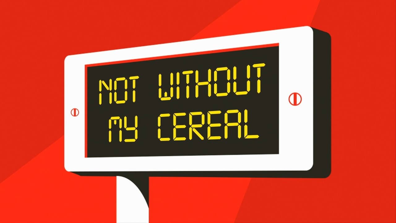 Still from Not Without My Cereal