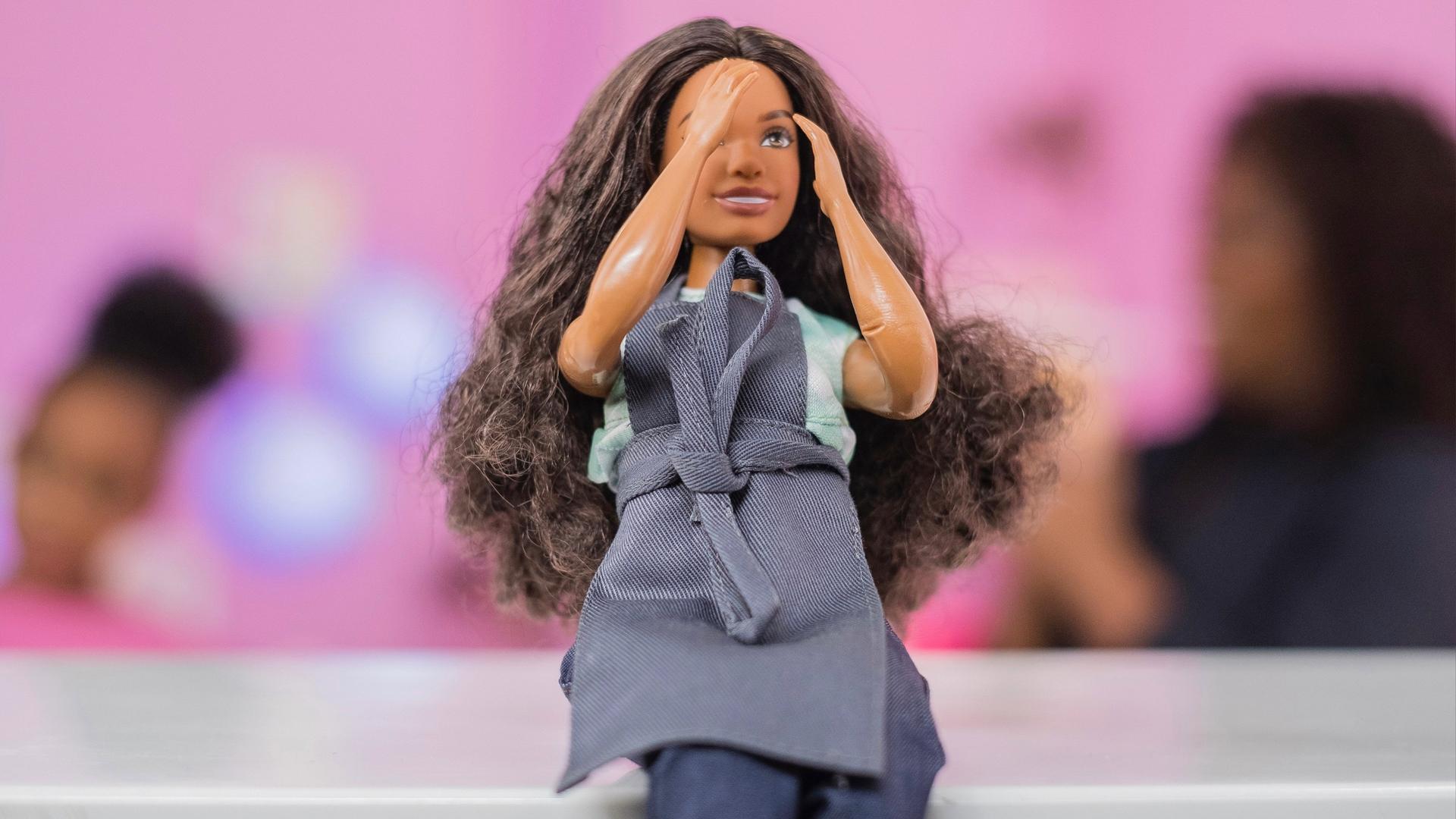 Still from Gig Economy Barbie