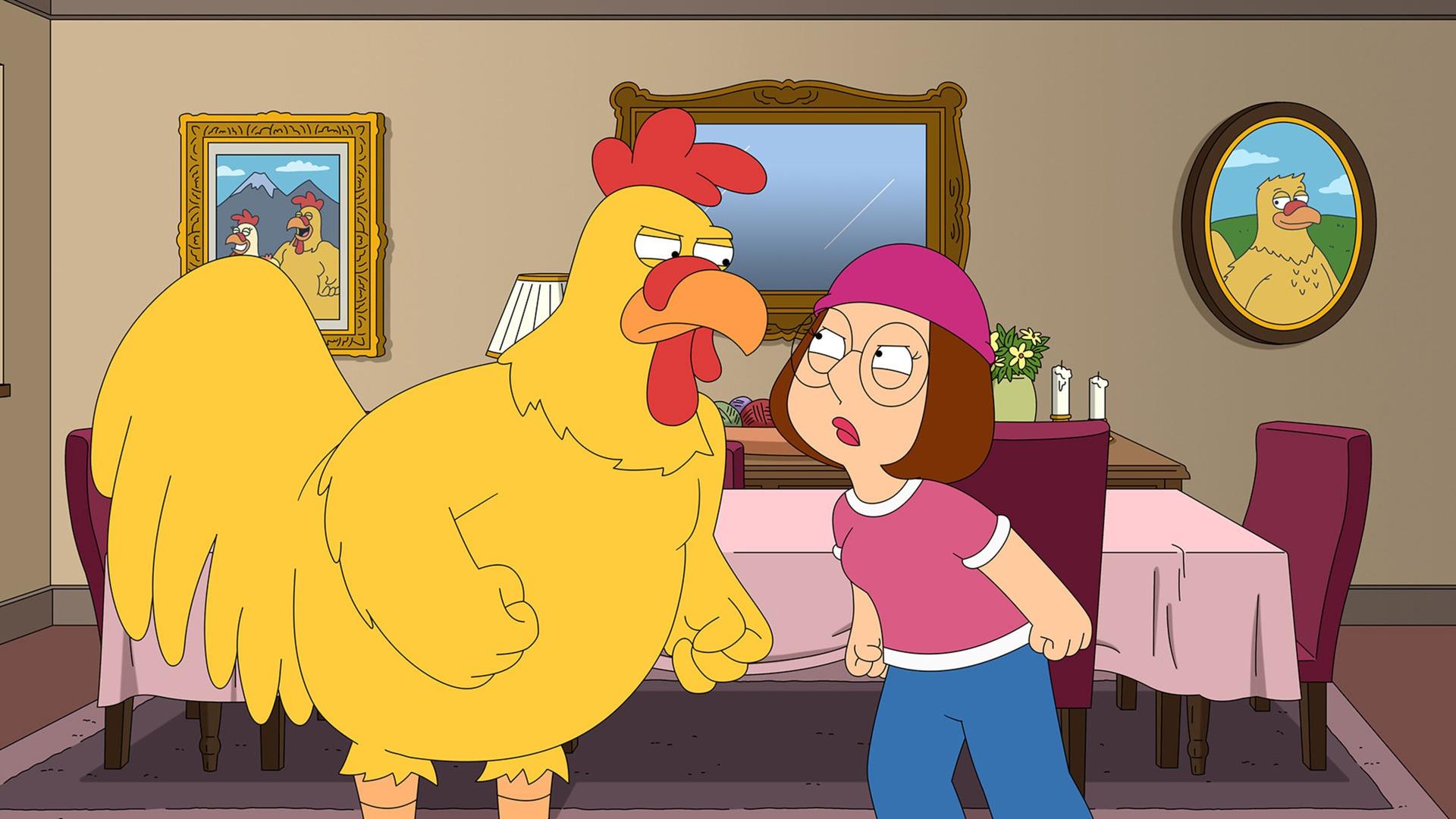 Still from The Chicken or the Meg
