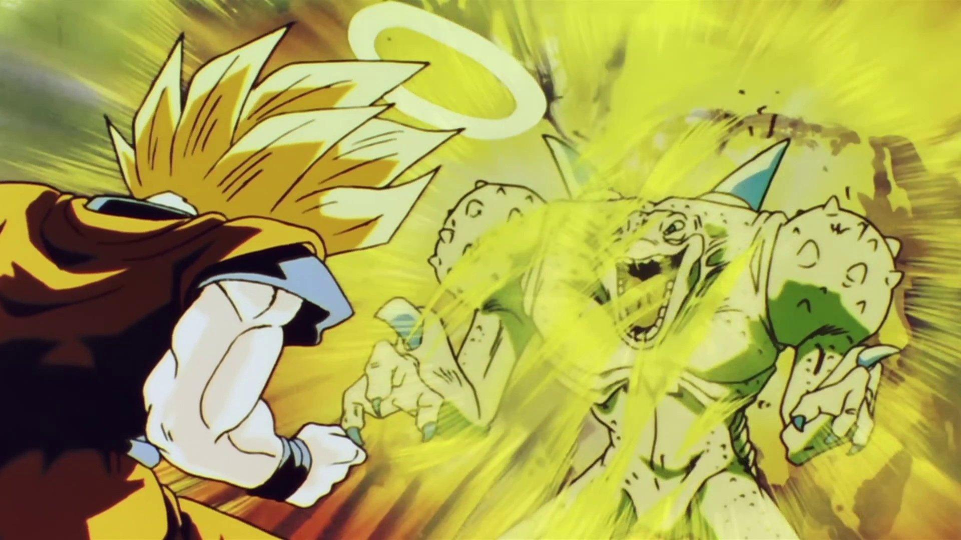 Still from Don't Sell Super Saiyans Short! Vegeta and Goku's Full-Bore Power!