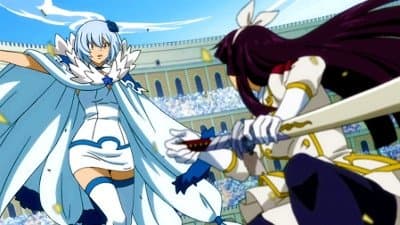 Still from Kagura vs. Yukino