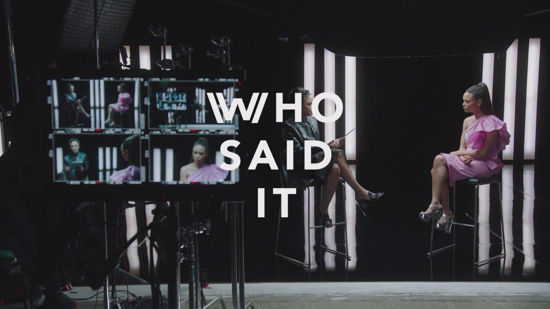 Still from Who said it? With Thandiwe Newton and Tessa Thompson