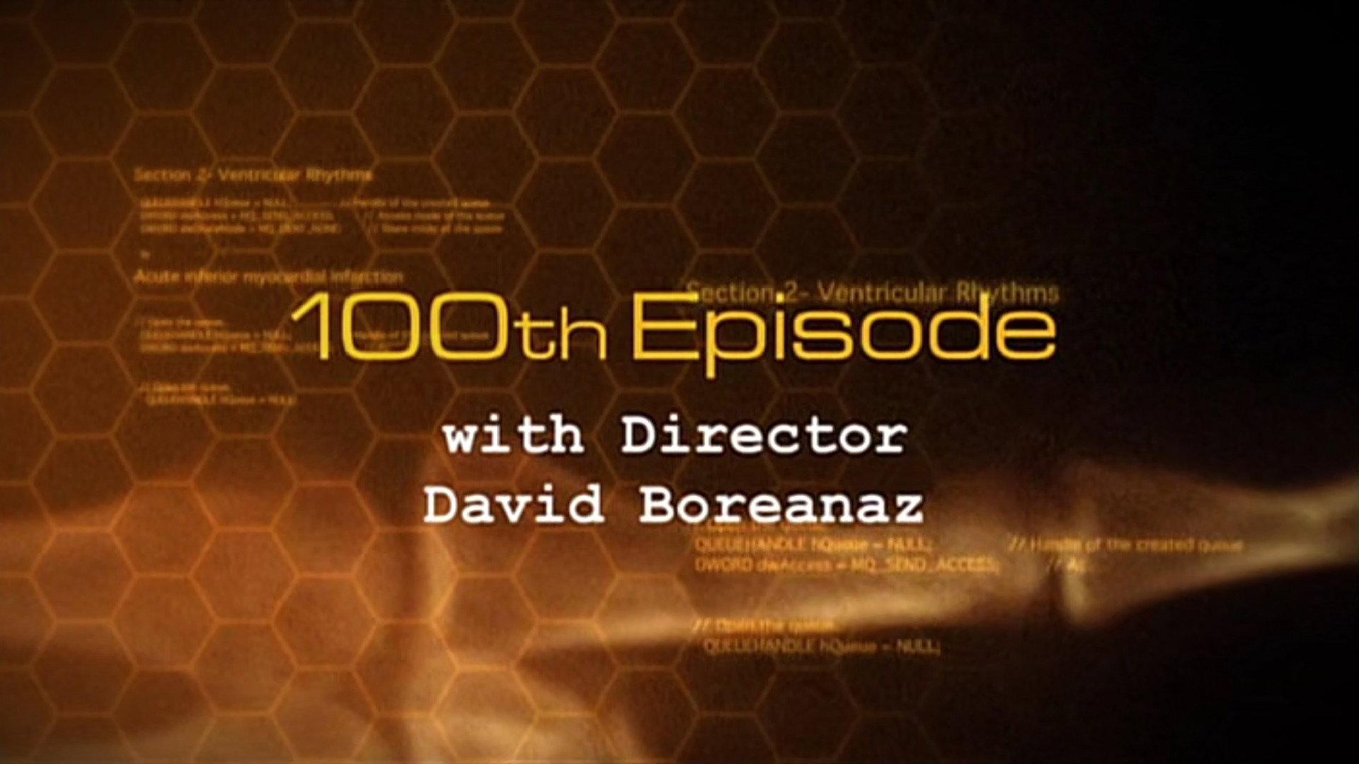 Still from The 100th Episode with Director David Boreanaz