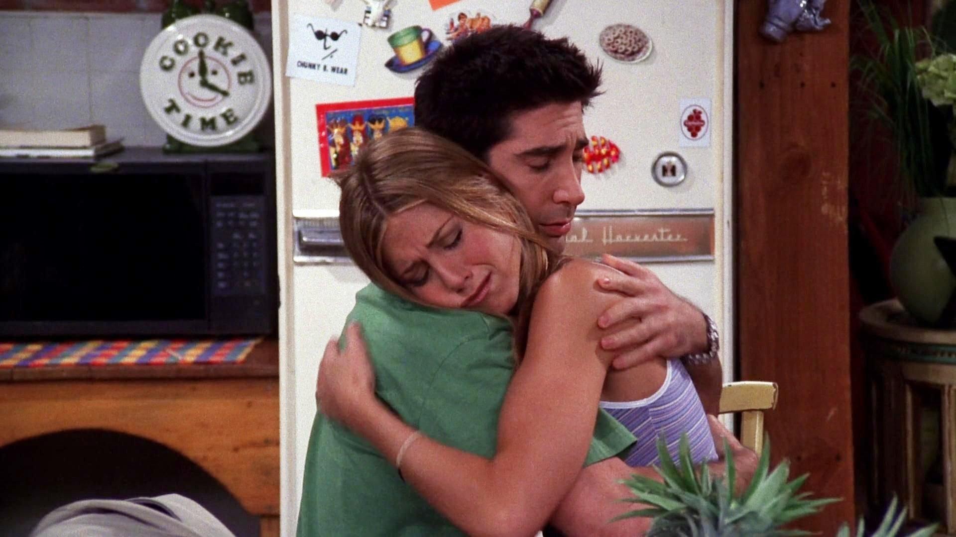 Still from The One Where Ross Hugs Rachel