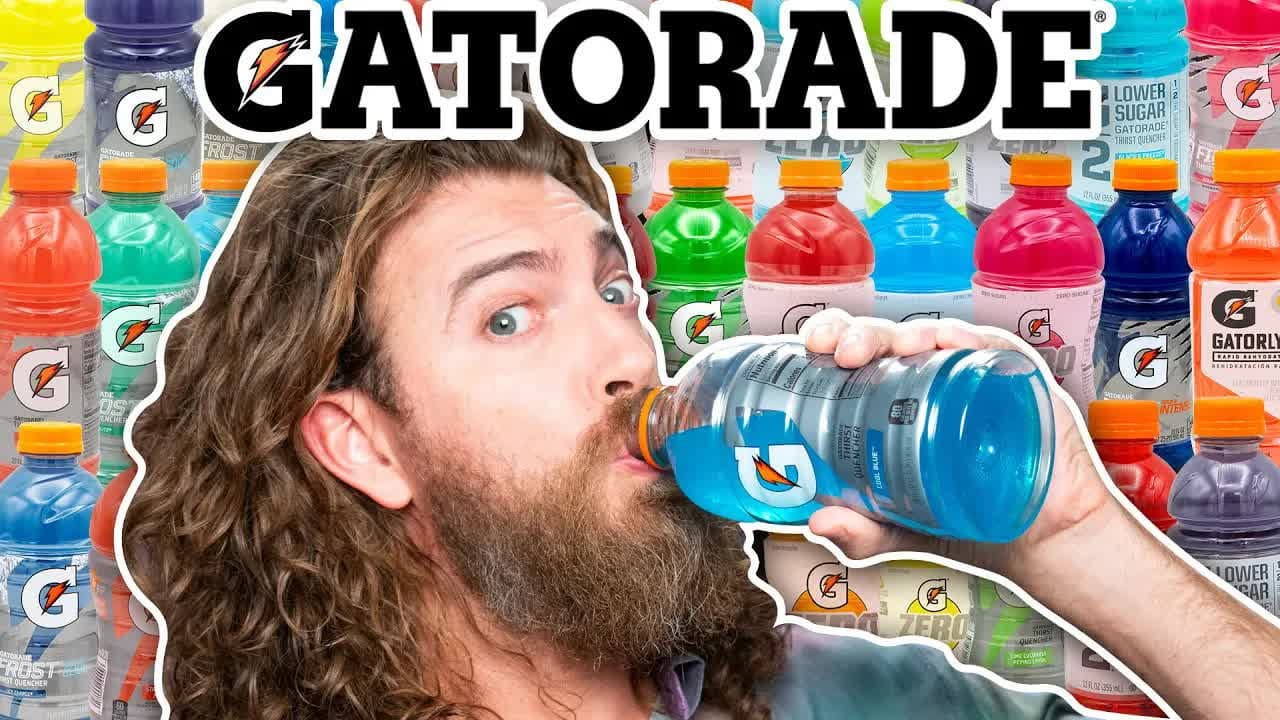 Still from We Tried EVERY Gatorade Flavor