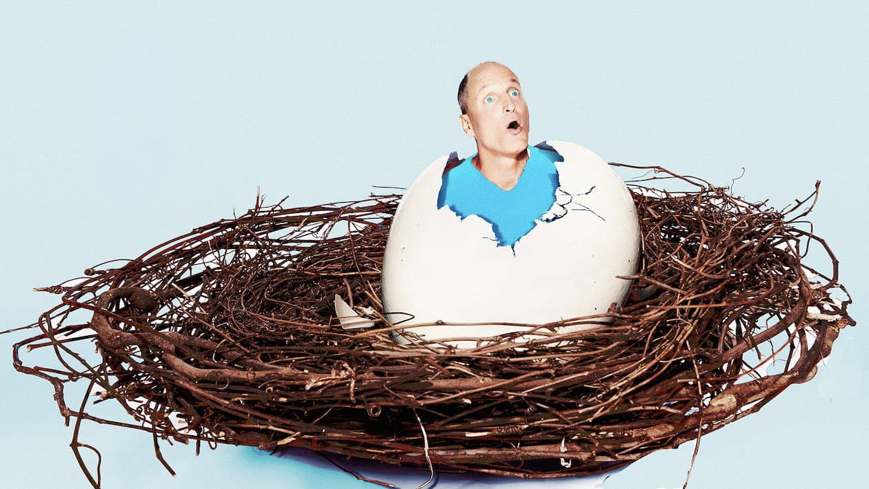 Still from Woody Harrelson and Billie Eilish
