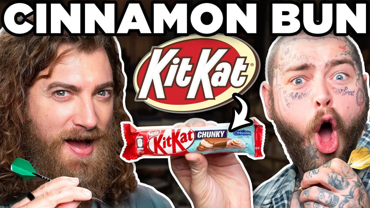 Still from International Kit Kat Taste Test ft. Post Malone