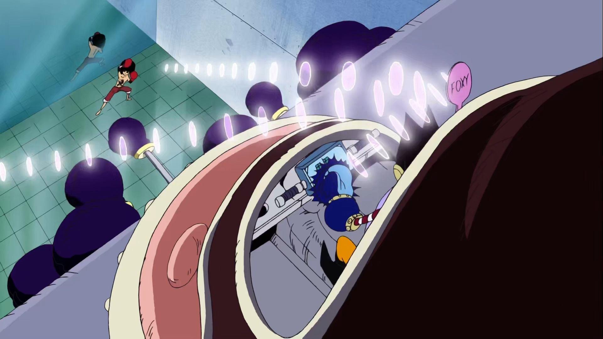 Still from Full-Blast Slow-Slow Onslaught Vs. Invulnerable Luffy!