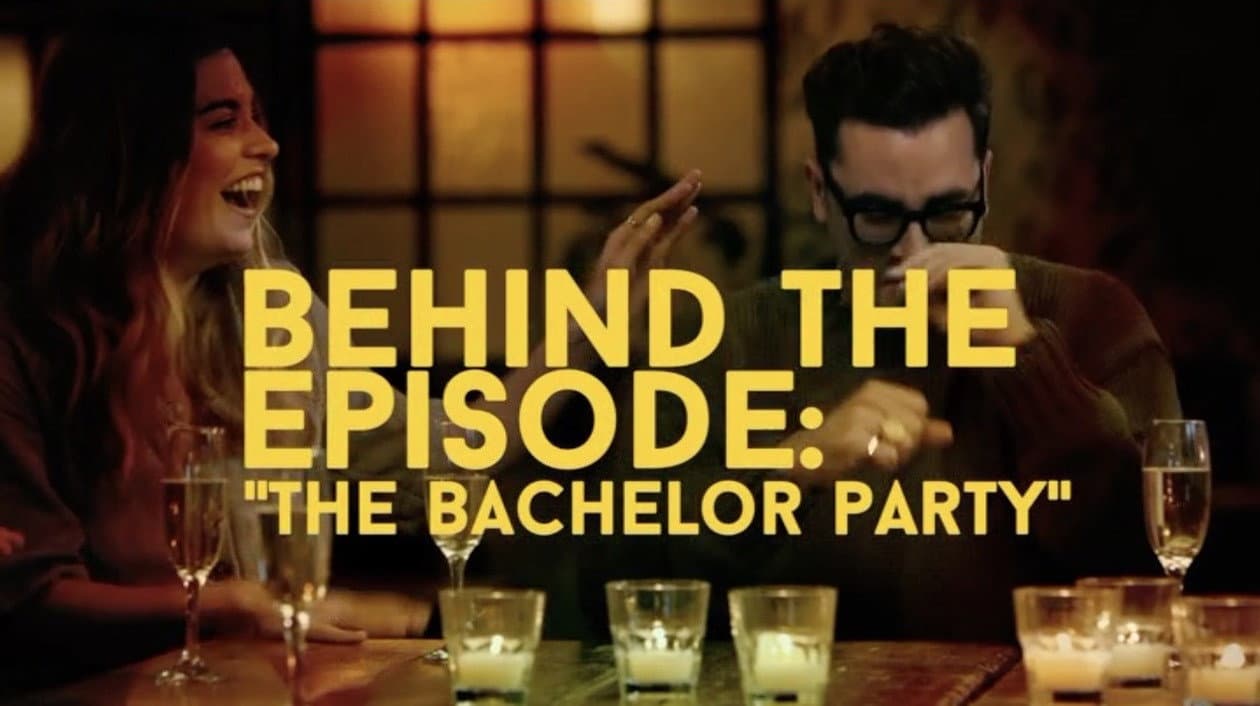 Still from Behind the Episode: "The Batchelor Party"