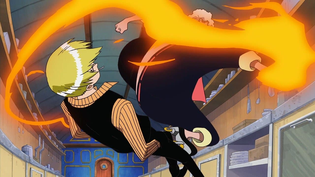 Still from Showdown Between Cooks! Sanji vs. Ramen Kenpo